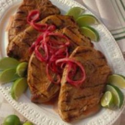 Grilled Yucatacan Pork Steaks