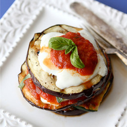 Grilled Zucchini and Eggplant Parmesan Recipe {Vegetarian}