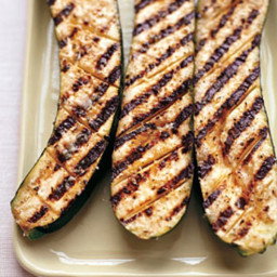 Grilled Zucchini with Garlic and Lemon Butter Baste