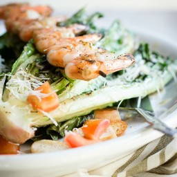 Grilled Caesar Shrimp Salad
