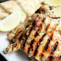 Grilled Greek Chicken, Family Style with Feta Tzatziki Sauce