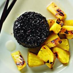 Grilled Pineapple with Coconut Black Sticky Rice
