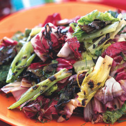Grilled Radicchio Salad with Sherry-Mustard Dressing