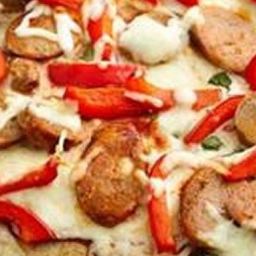 Grilled Sausage and Pepper Pizza