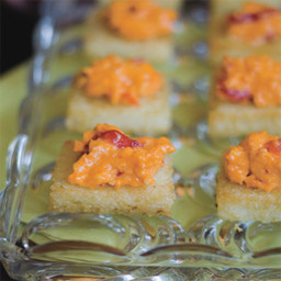 Grits Cakes with Pimiento Cheese