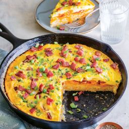 Grits-Crusted Ham and Cheese Quiche