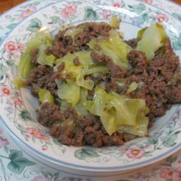 Ground Beef and Chopped Cabbage