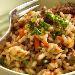 Ground Beef Risotto