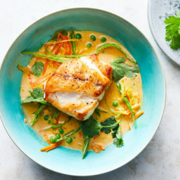 Grouper Fillets With Ginger and Coconut Curry