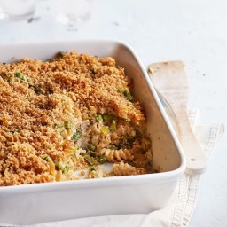 Gruyere, Asparagus and Pea Baked Pasta