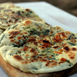 Guest Recipe: Lailah's Garlic, Cheese & Spinach Naan