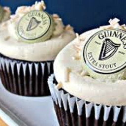 Guinness, Bailey's and Irish Whisky Chocolate Cupcakes