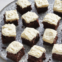 Guinness Brownies with Irish Whiskey Frosting