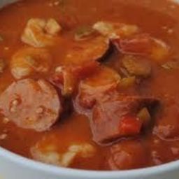 Gumbo with Chicken, Sausage & Shrimp