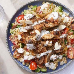 Gyro-Style Chicken Bowls with Cucumbers, Tomatoes & Couscous