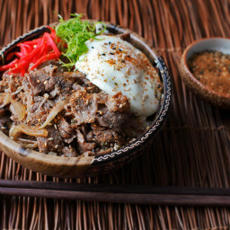 Gyudon (Japanese Simmered Beef and Rice Bowls) Recipe
