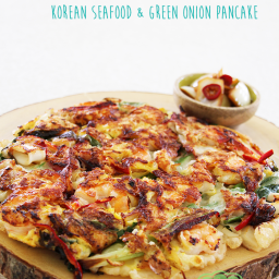 Haemul Pajeon (Korean Seafood and Green Onion Pancake)