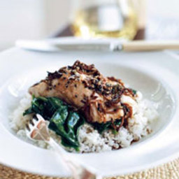 Halibut with Soy-Ginger Dressing