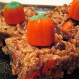 Halloween Crisp Candy Corn Treats