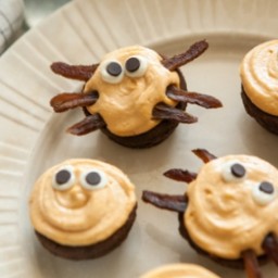 Halloween Googly-Eye and Spider Brownie Bites