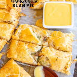 Ham & Cheese Slab Pie