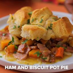 Ham And Biscuit Pot Pie Recipe by Tasty