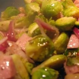 Ham and Brussels Sprout Bake Recipe