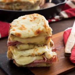 Ham and Cheese Skillet Sandwiches