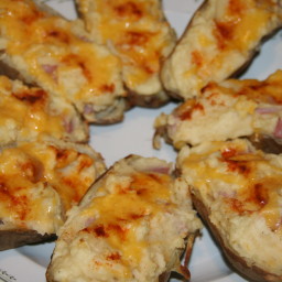 Ham and Cheese Stuffed Potatoes