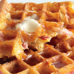 Ham-and-Cheese Waffles