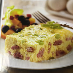 Ham and  Swiss Baked Omelet