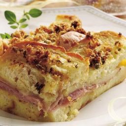 Ham and Swiss Brunch Bake