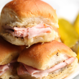 Ham and Swiss Poppy Seed Sandwich Sliders Recipe