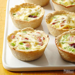 Ham and Swiss Quiche Cups