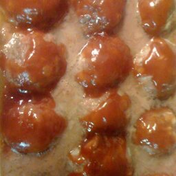 Ham balls in Barbecue Sauce