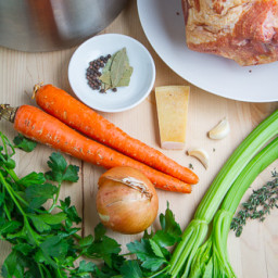 Ham Broth (and How to Cook a Smoked and Cured Picnic Ham)