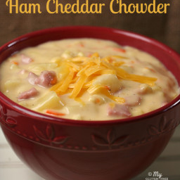 Ham Cheddar Chowder {Gluten-free}