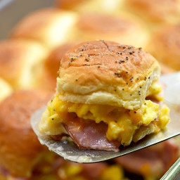 Ham Egg and Cheese Breakfast Sliders