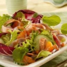 Ham Salad with Hot Peanut Dressing
