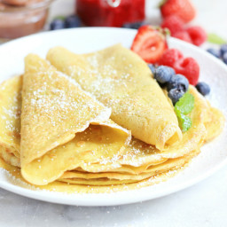 Hands Down The Best Grain Free and Gluten Free Crêpes {paleo, dairy free, s
