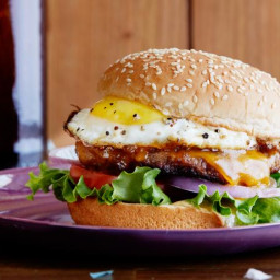 Hangover Breakfast Sausage-and-Egg Burger