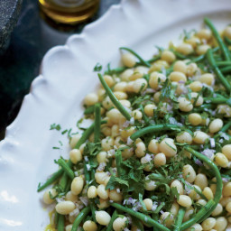 Haricots Verts and White Beans with Shallot Vinaigrette