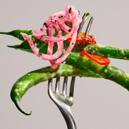 Haricots Verts with Pickled Shallots