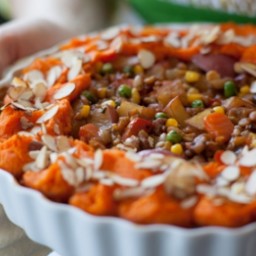 Harvest Vegetable Shepherd's Pie with Mashed Yams