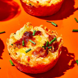 Hash Brown and Bacon Omelet Cups
