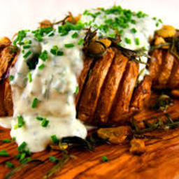 Hasselback Potatoes With Bacon & Cheese