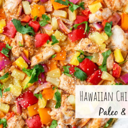 Hawaiian Chicken Sheet Pan Meal (Whole30 and Paleo)