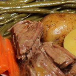 Healthier (but still awesome) Awesome Slow Cooker Pot Roast Recipe