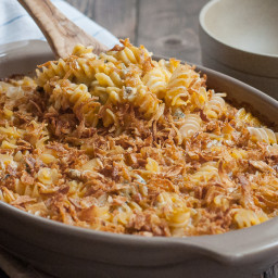 Healthier Caramelized Onion Mac and Cheese