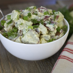Healthier Creamy Potato Salad #RecipeMakeover